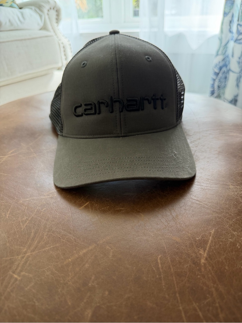 Carhartt Black Mesh-Back Logo Cap